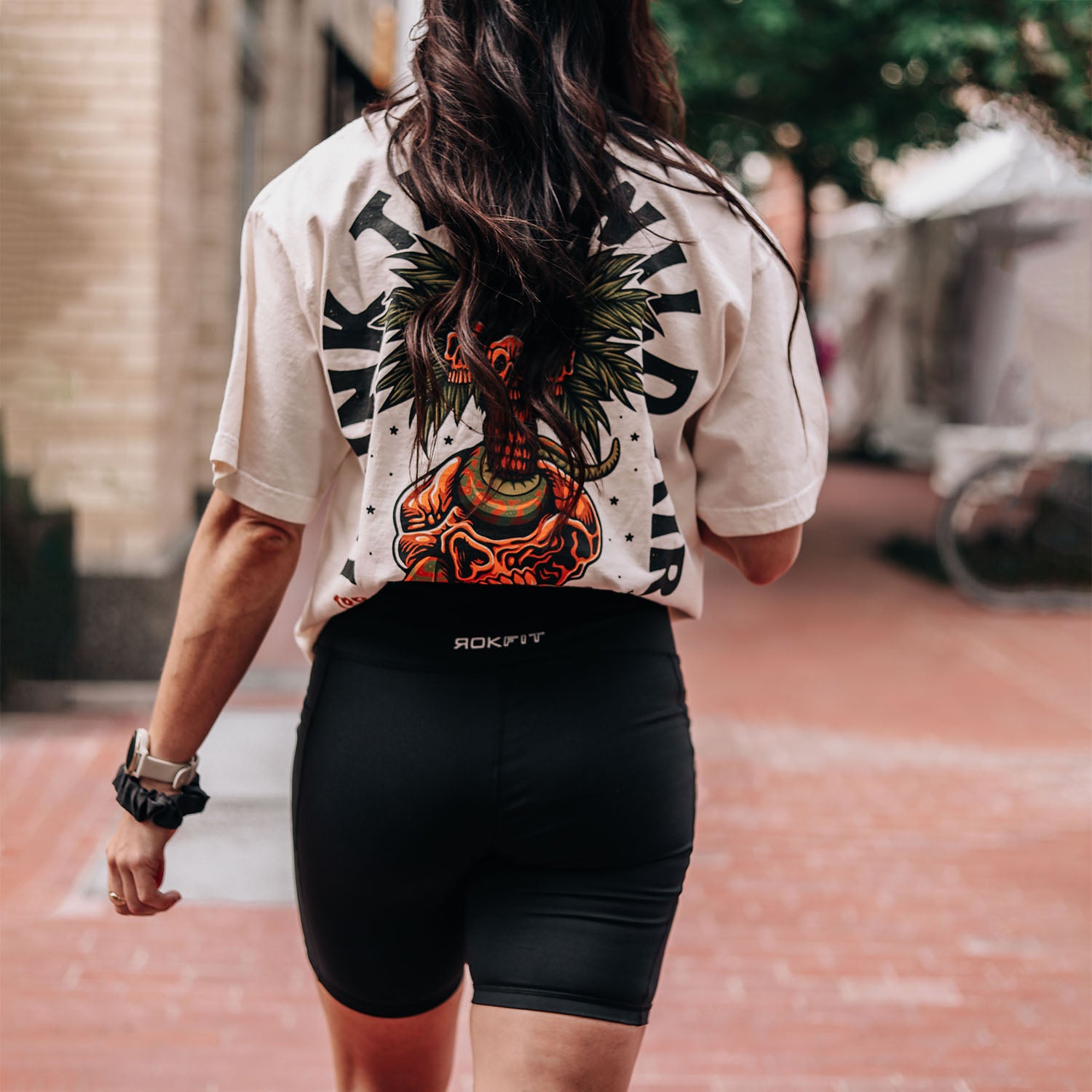 RokFit Women's Black Biker Shorts