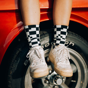 Checker Crew Sock