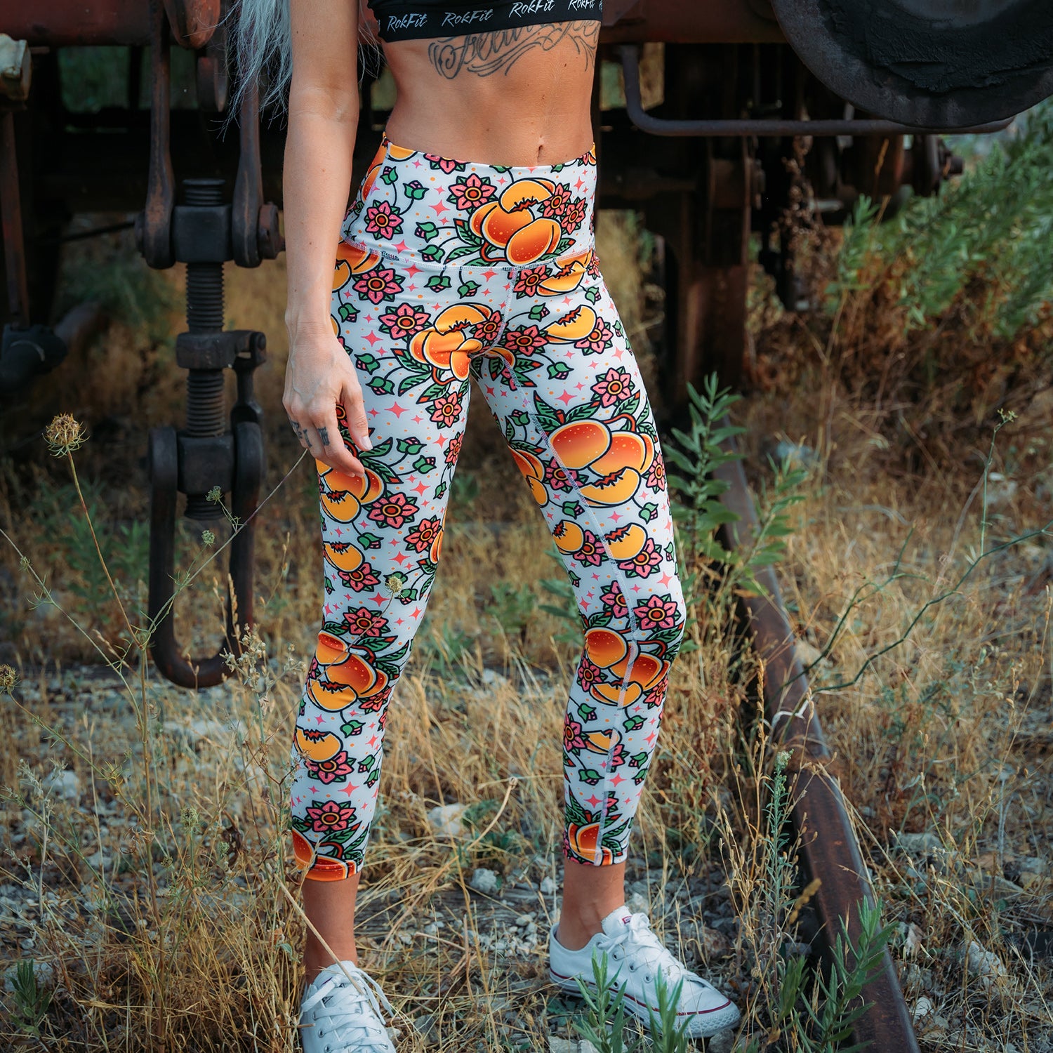 Peach emoji leggings best sale